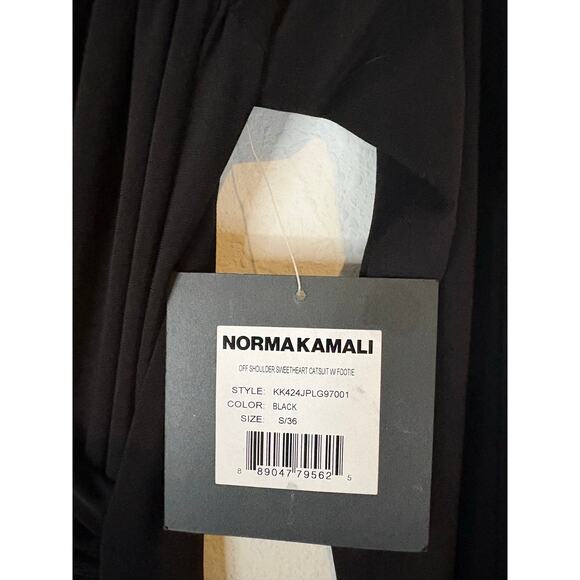 Norma Kamali Off Shoulder Sweetheart Catsuit Footie Evening Party Statement S - Picture 12 of 12